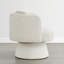 Fauteuil d'appoint pivotant à 360 ° de style Mid-Century avec dossier ergonomique-1656390025