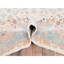 Tapis persan 11 pi 10 po x 14 pi 2 po blanc albâtre rétro, propre et doux, velours complet, 100% laine, noué à la main, côtés et extrémités sécurisés, très grand tapis oriental, très grand