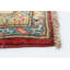 Tapis décoratif en laine rouge de conception unique 6 pi 10 po X 9 pi 8 po noué à la main New Age