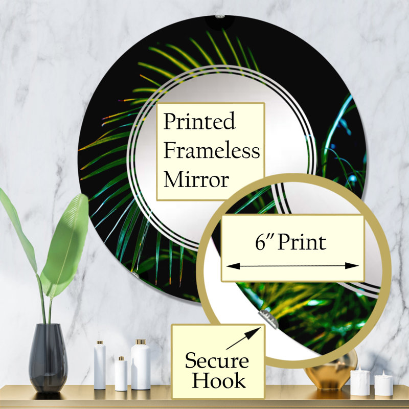 Miroir de salle de bain mural rond, 32 po x 32 po