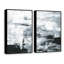 «Black and White Smudges» par Parvez Taj, ensemble de 2 reproductions sur toiles flottantes-1520695078