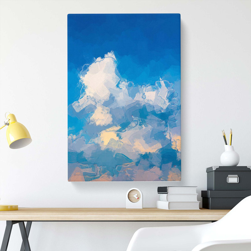 Cloudy View in Abstract - Wrapped Canvas, 50cm H x 35cm W x 3cm D