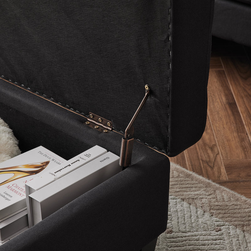 Banc de rangement Brierre, Noir