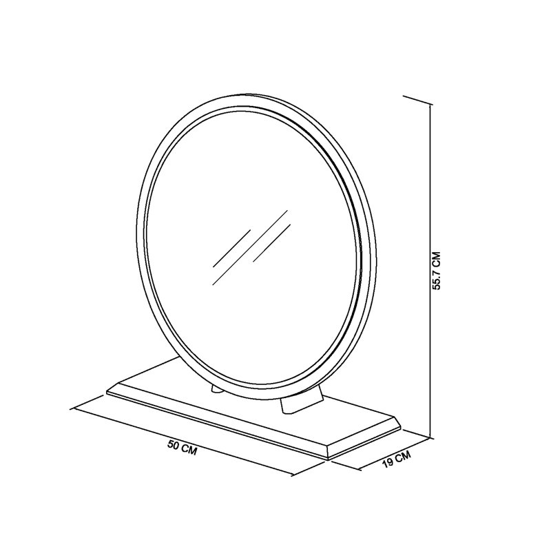 Lippincott Wood Flat Floor Mirror