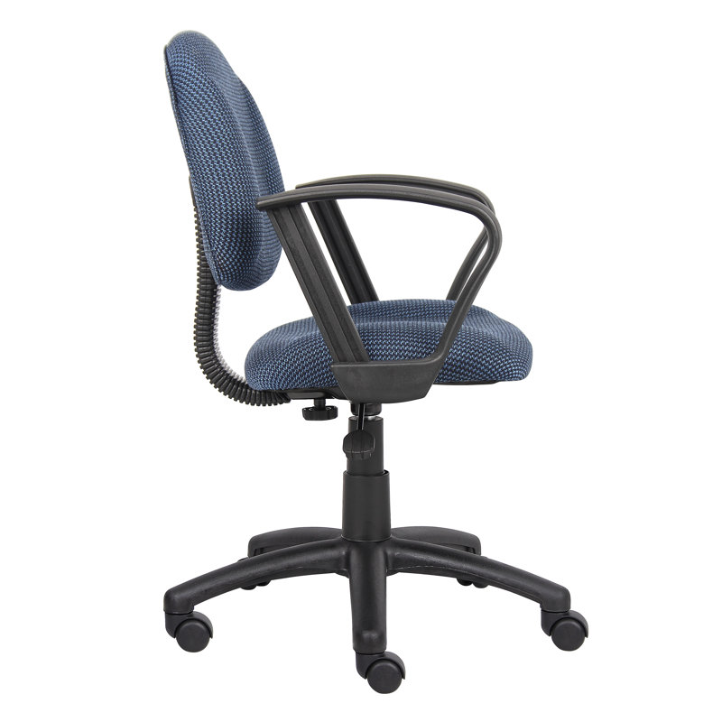 Task Chair, Blue Twill, Loop Arms