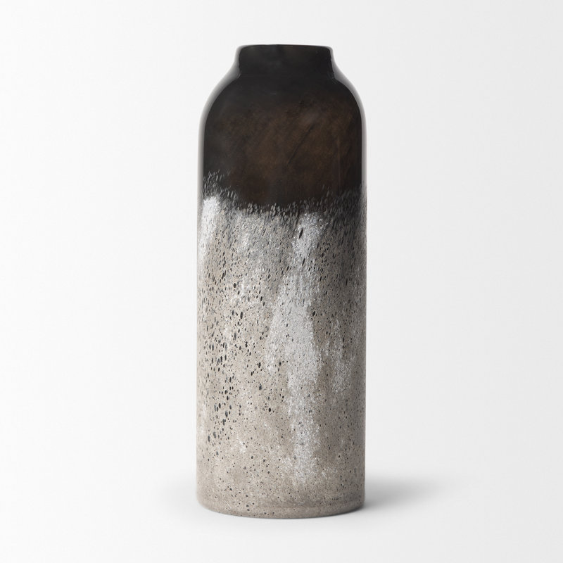 Vase de table en verre, H 12,32 po x l 5,12 po x P 5,12 po