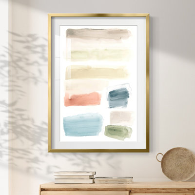 Watercolor Swatches II - reproduction encadrée