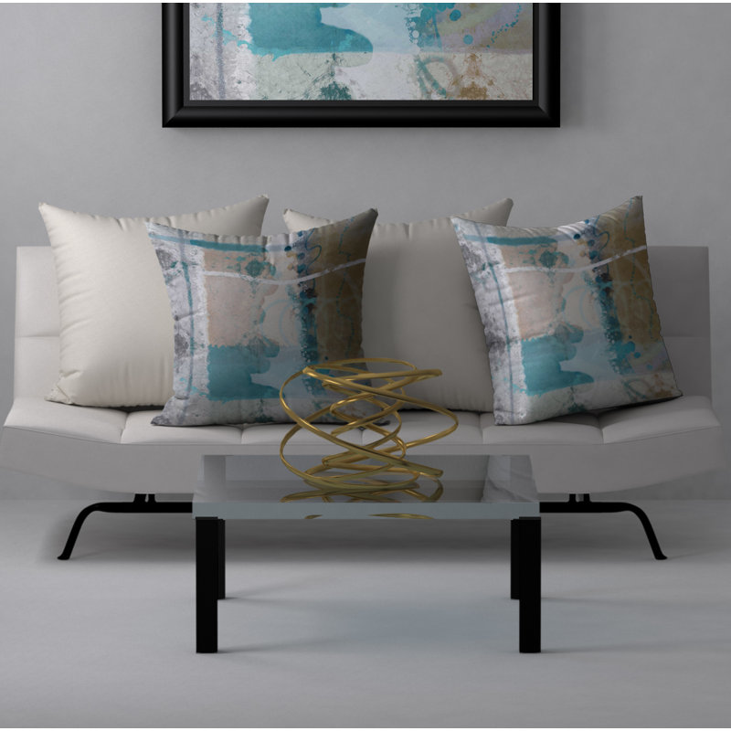 Housse de coussin carrée/insert, 18 po x 18 po