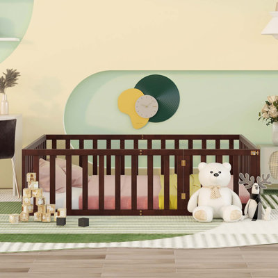 Wood Daybed Frame With Fence