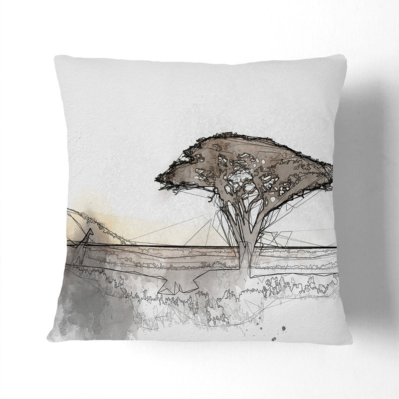 Abstract Square Cushion, Black, 55cm H x 55cm W x 20cm D