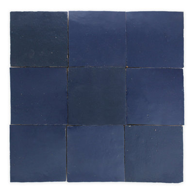 Moroccan Zellige 4" x 4" Ceramic Floor & Wall Tile