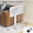  Adjustable Overbed Table - Folding Portable Laptop Desk With Gas Spring Height Adjustment