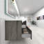 Ensemble de meuble-lavabo double mural 84 po Asaya-828114374