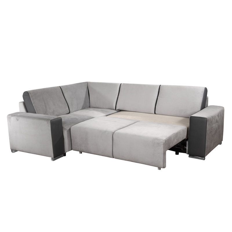 4 Seater Sofa Bed, Chaise lounge left
