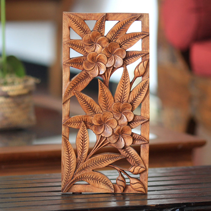 Penishaw Handmade Boho Wall Decor on Solid Wood