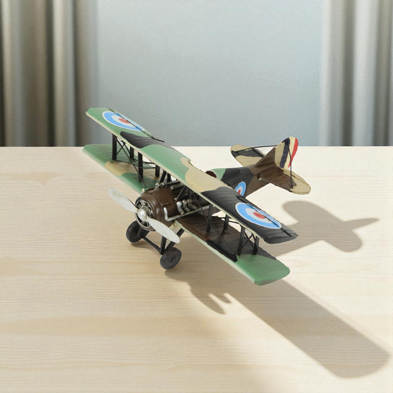 Maquette d'avion 5 po en métal peint à la main en 518