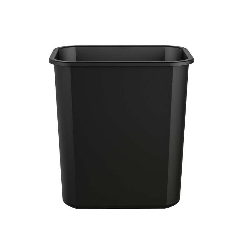 Poubelle en résine 7 gallons, Noir, noir, noir, noir