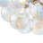 3-Light Cluster Glass Bubble Semi-Flush
