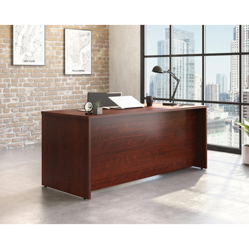 Coquille de bureau Harriss / Cred / retour Ne, Cerisier classique, H 29,291 po x l 71,102 po x P 29,528 po