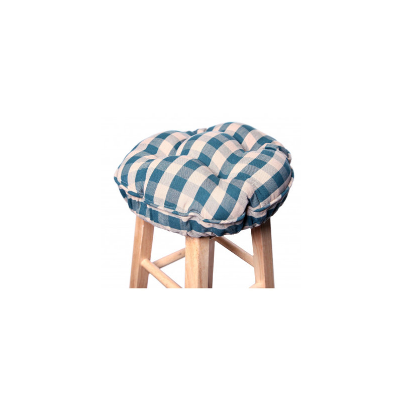 Coussin de siège à carreaux, Vert