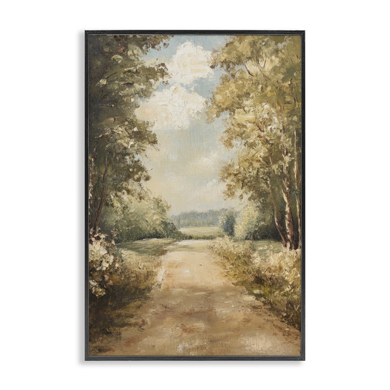 Giclée encadrée «Walk Through Country Forest», conception par Petal Prints Design, H 18 po x l 12 po