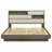 Oak Bed Bookcase Headboard