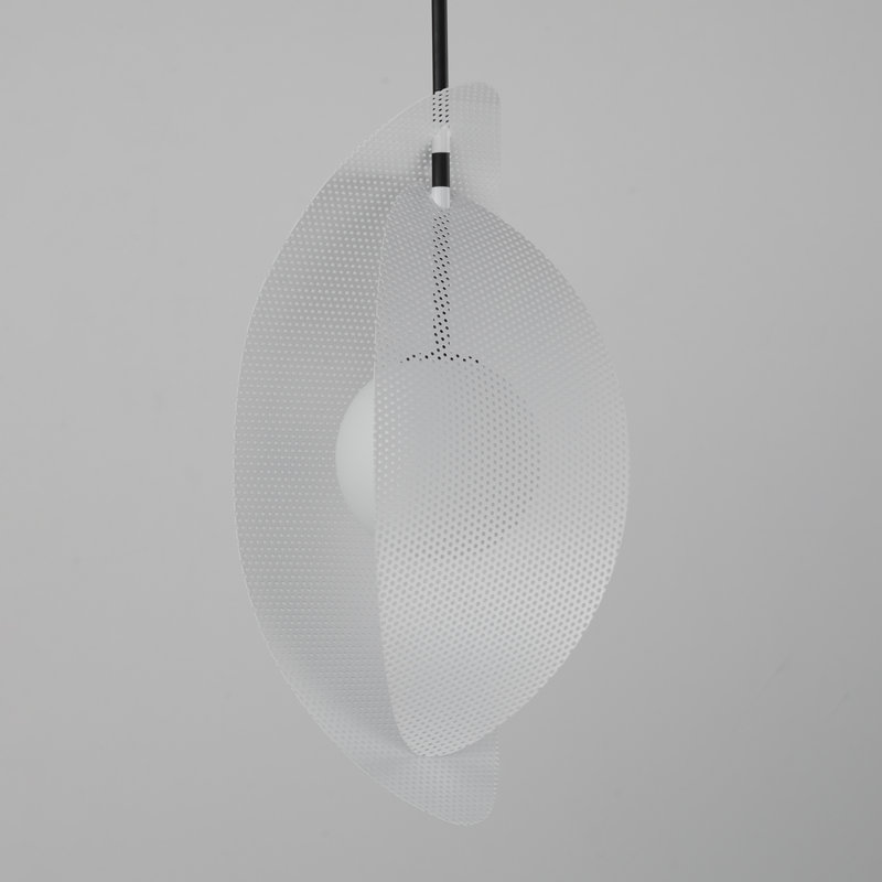 Chips 1 - Light Pendant, Matte White, Black