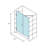 Illume 52.75 in. x 78 in. Fully Frameless Wall Hinge Shower Door-90626417
