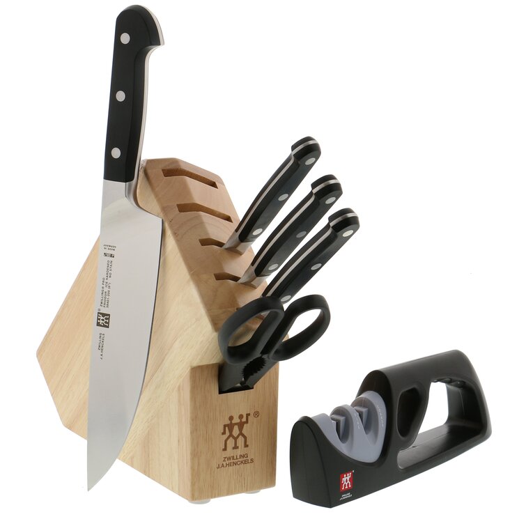 ZWILLING J.A. Henckels Pro 10-Piece Black Knife Block Set 38449