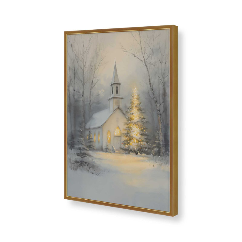 «Silent Night Glow», reproduction d'art, Or poli, 8 po x 10 po