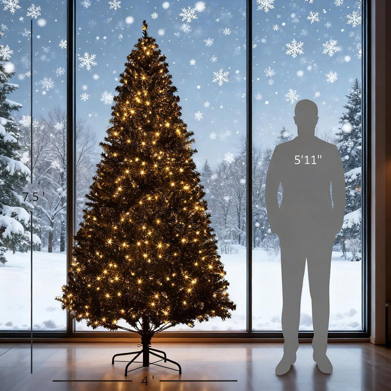 Arbre de Noël artificiel 7,5 pi