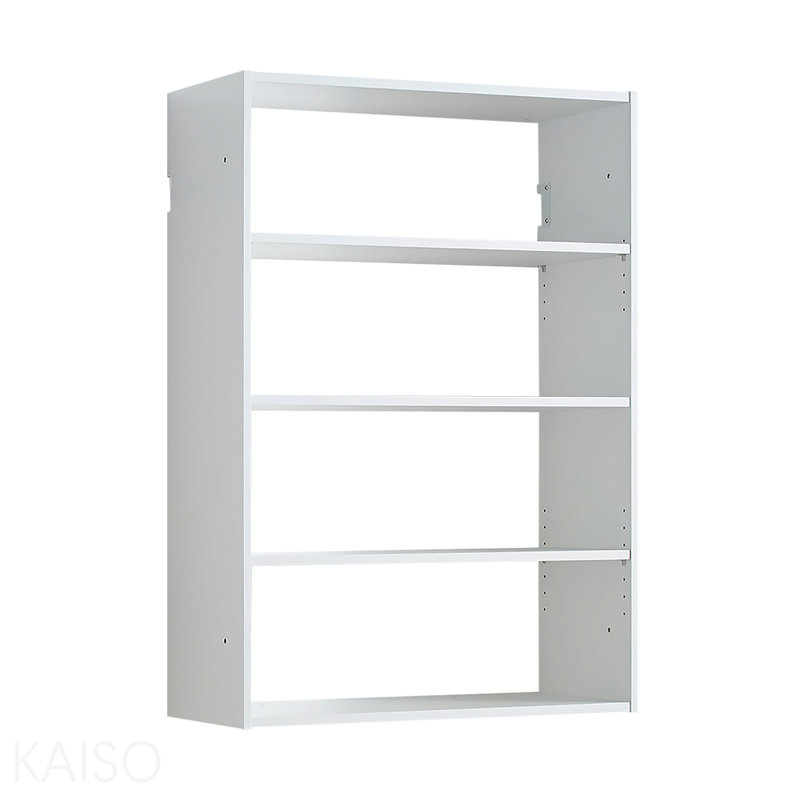 White Wall Mounted Wood Closet System