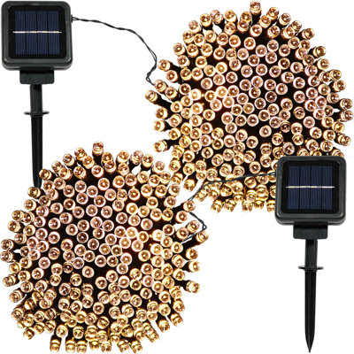 Namath Outdoor 200 - Bulb 68'' Solar Powered LED Wide Angle LED String Light