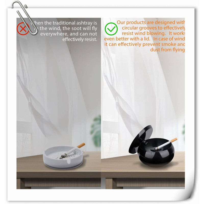 Rephen Stainless Steel Ashtray