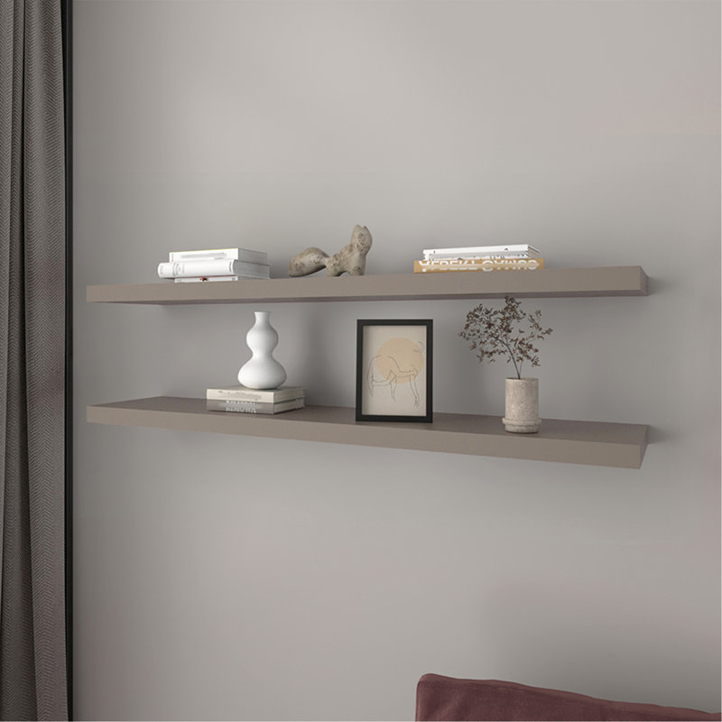 Floating Shelf Lyle, Living Room, Taupe, Taupe