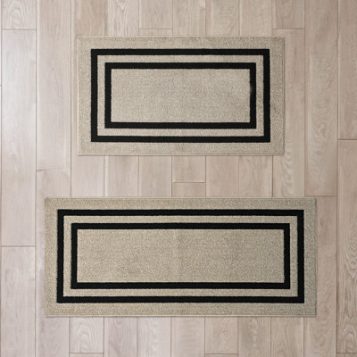 Nautica Double Line Machine Washable All Loop Tufted Rugs