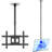 Onkron Tv Ceiling Mount For 32-80 Inch Screen Up To 150 Lbs, Height Adjustable, Full Motion Ceiling Tv Mount Long, Max Vesa 600x400, Hanging Television Pole Bracket With Swivel And Tilt Black