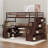 Illya Kids Twin Loft Bed with Drawers-1604028007
