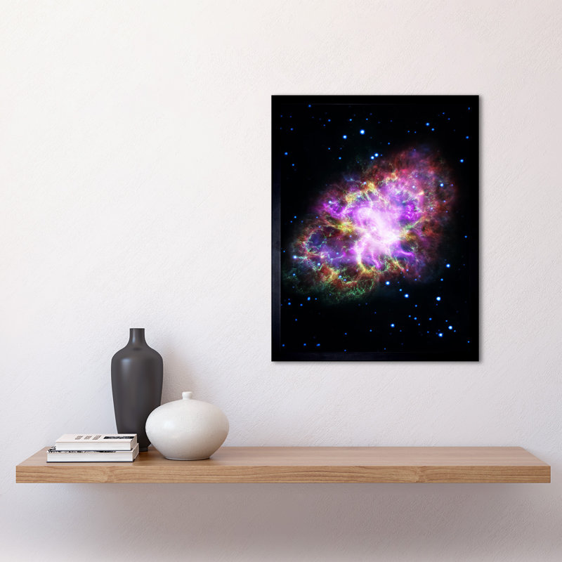 Hubble Space Telescope Multiwavelength Crab Nebula - Single Picture Frame Print
