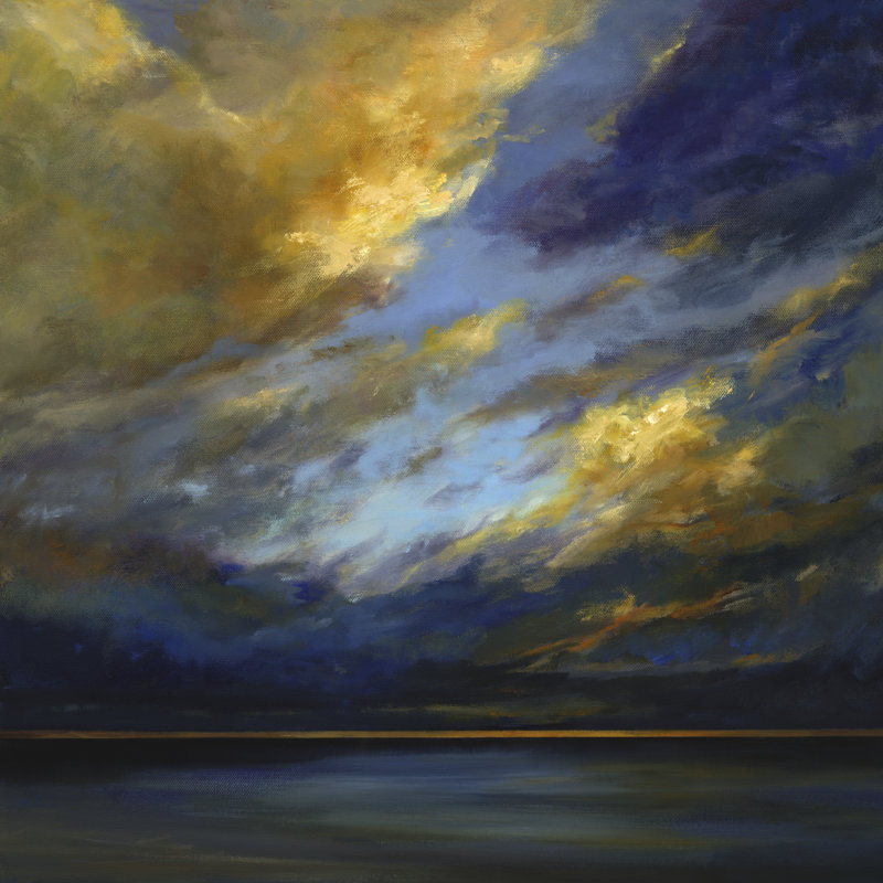 Golden Winds by Sheila Finch - Wrapped Canvas Painting, 91cm H x 91cm W