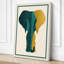 Geometric Elephant Art Deco - Wrapped Canvas-1995789195-1995789203