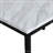 Lynnhaven Dining Table with Laminated Faux Marble Top and Metal Legs-242587325-258510375
