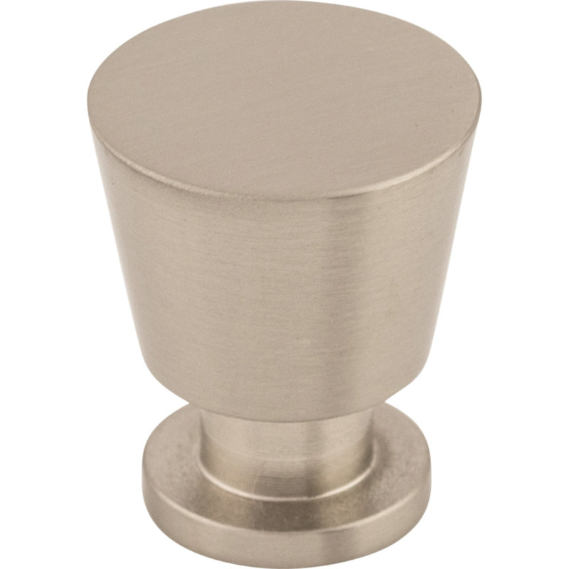 Rocks 7/8" Diameter Round Knob, Brushed Satin Nickel