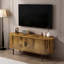 Console moderne avec porte coulissante et rangement spacieux-252325885