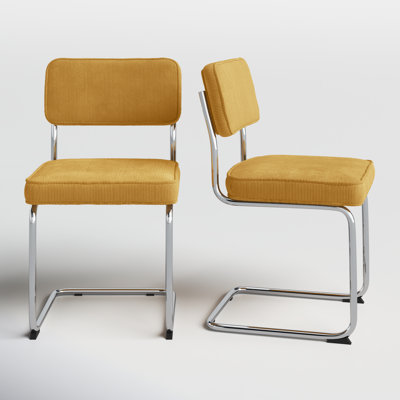 Lova Corduroy Cantilever Chair & Reviews | AllModern