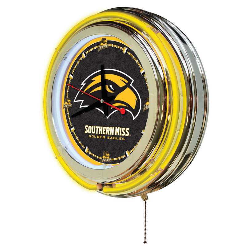Horloge murale 15 po NCAA, Southern Mississippi