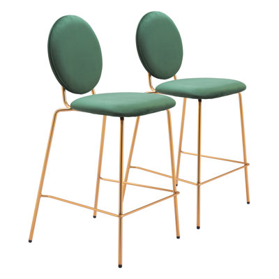 Odessa Upholstered Counter Stool with Metal Frame