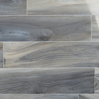 Amazonas Tiger 8" x 48" Porcelain Wood Look Wall and Floor Tile