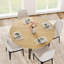 Table de salle à manger de 47 po pour 4 personnes, table de salle à manger avec cadre en métal robuste-863720173