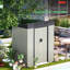 Bodhild 5 ft. W x 3 ft. D Galvanized Steel Pent Garden Shed